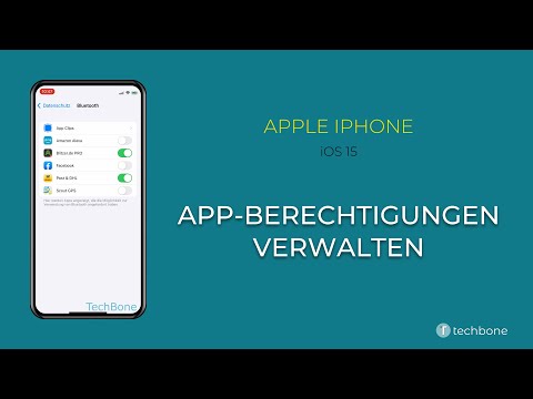 App-Berechtigungen verwalten - Apple iPhone [iOS 15]