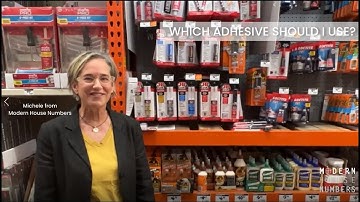 Modern House Numbers: Choosing the right adhesive or epoxy for your installation.