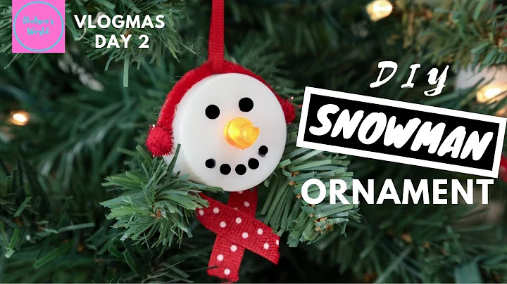 DIY Tealight Snowman Ornaments - Vlogmas Day 2 - Chelsea's World