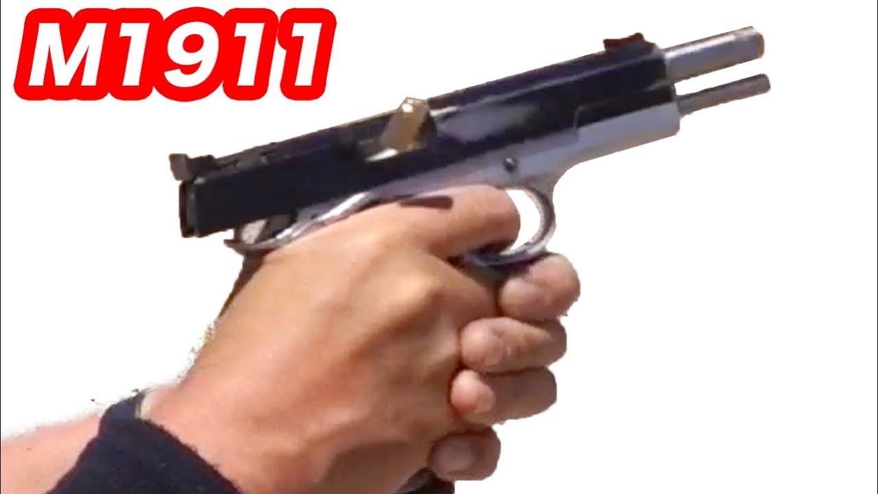 実銃 コルト ガバメント1911 9mm 競技用カスタム 実弾射撃 マック堺 実銃レビュー Youtube