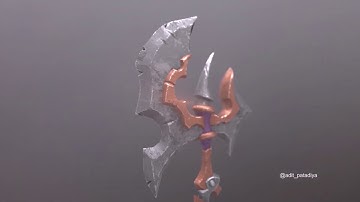 Stylized Gaming Axe (low poly)