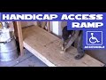 Diy handicap  wheelchair access ramp