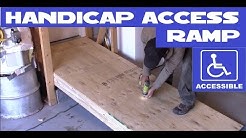 DIY Handicap / wheelchair access ramp 