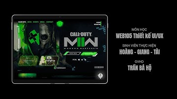 Website giới thiệu game Call of Duty – Modern WareFare II - WEB105 Thiết kế UIUX