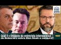 Qual é o impacto da entrevista internacional de Bolsonaro sobre Elon Musk e censura?