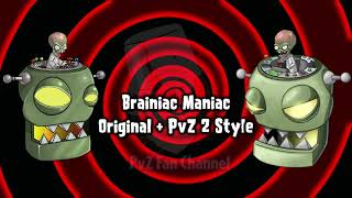 Plants vs Zombies Mashup - Brainiac Maniac Original x PvZ 2 Style Resimi