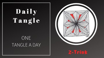 Daily Tangle -  Z-Trik  |How to draw...|
