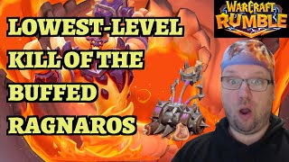 Crazy Low-Level BUFFED RAGNAROS KILL - 23.0 Average - Boosted Meat Wagon Strategy - Warcraft Rumble