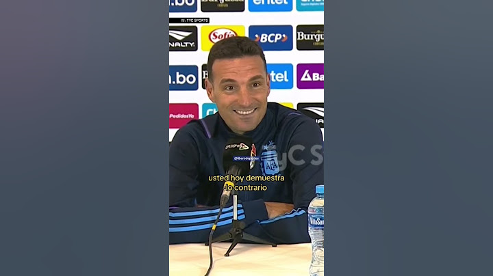 Scaloni se aburre en plena conferencia #shorts