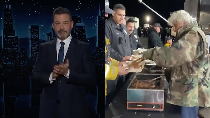 L.A. Fires: Jimmy Kimmel Gets EMOTIONAL; Jay Leno Gives Back to Firefighters