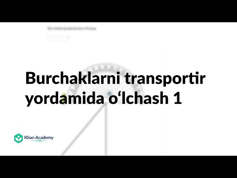 Video: ABC uchburchagida qanday burchak o'lchovlari etishmayapti?