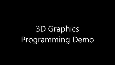 3D Graphics Programming demo 1