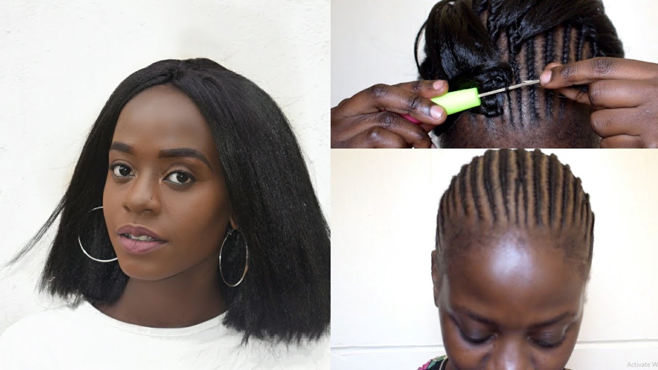 HOW TO CROCHET BRAIDS ON SHORT NATURAL HAIR, TYPE 4C 4A HOW TO CROCHET BRAIDS ON SHORT NATURAL HAIR, TYPE 4C 4A