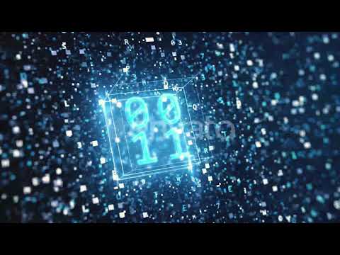 Abstract Digital Background with Hexadecimal and Binary Code | Motion Graphics - Envato elements