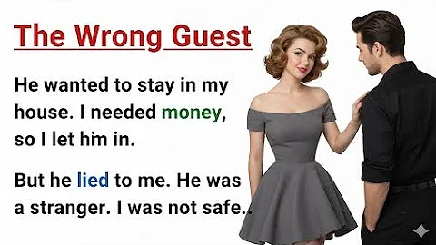 Learn English through Stories Level 3 ⭐ The Wrong Guest - Graded Reader | English Audio Story
