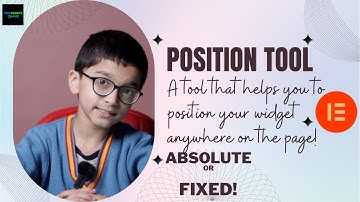 How to use position tool in elementor #elementorpositiontool #positiontoolelementor