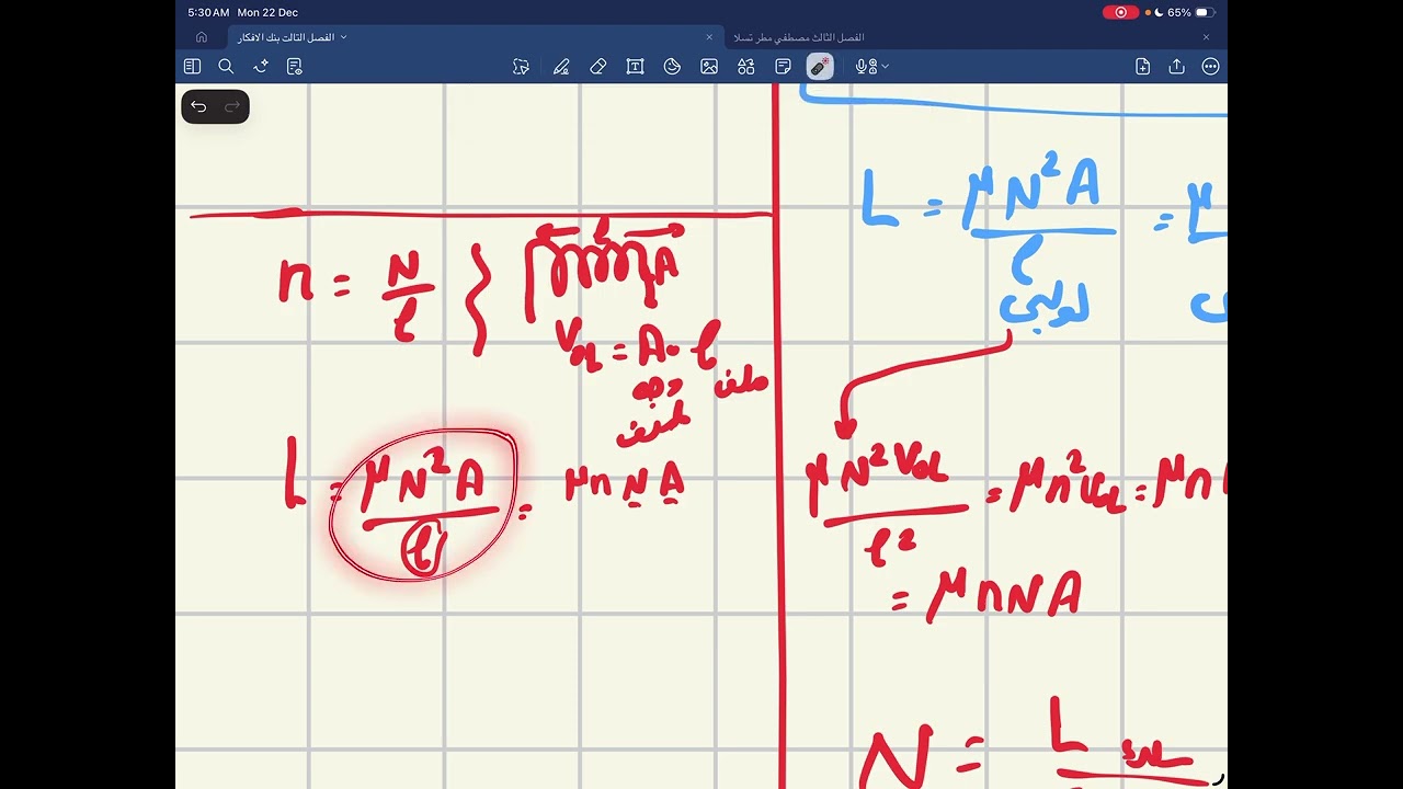 مراجعة الحث الذاتي لملف الجزء الاول 