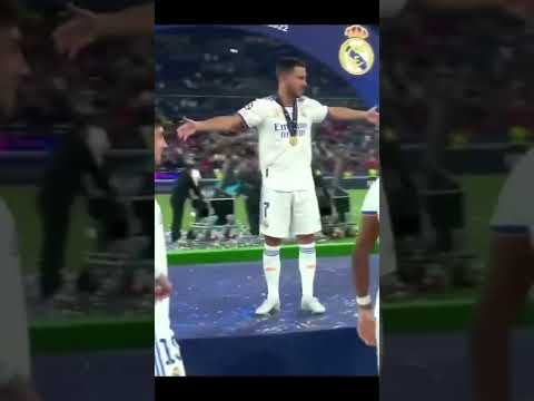 Hazard celebrating by