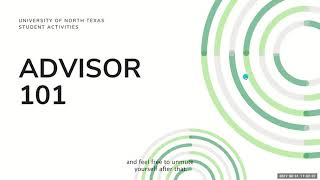 Advisor 101 Workshop Recording