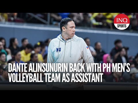 Dante Alinsunurin back with PH men’s volleyball team as assistant
