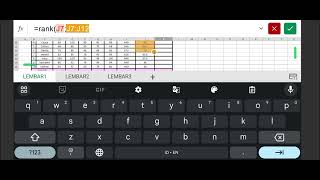 Cara menghitung Total nilai, Rata-rata, dan Ranking/Peringkat di Excel Cara menghitung Total nilai, Rata-rata, dan Ranking/Peringkat di Excel