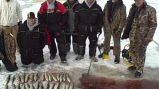 Door County Ice Shack Rentals for Limits of Whitefish with Alexander Sportfishing