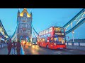 England, London City Tour 2023 | Aldgate to Tower Bridge to City of London | 4K Dusk London Walk