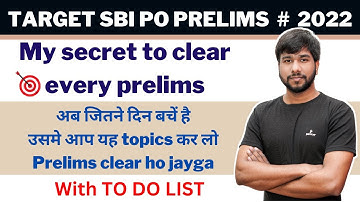 SBI PO Strategy 2022 | 15 Days Success Study Plan l HOW M CLEARED MY SBI PO PRELIMS EXAM l #sbipo