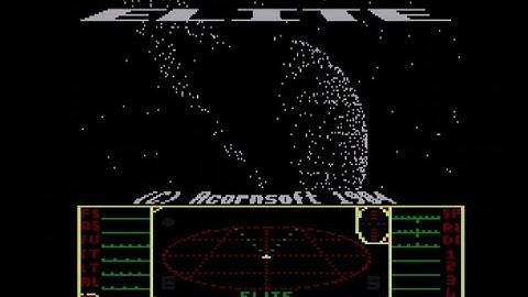 Elite the disk version for the Atari 8-bit computers