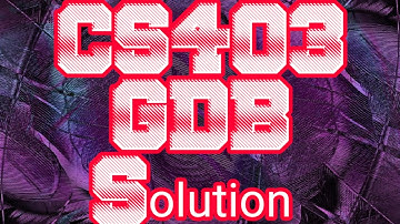 cs403 gdb solution 2022 #cs403gdbsolution #cs403gdb2022