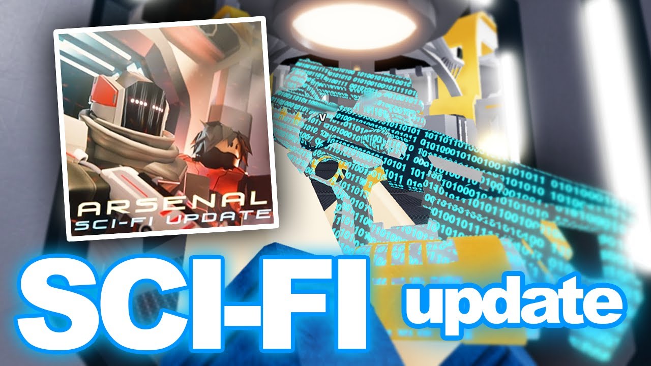 NEW roblox arsenal SCI-FI UPDATE review.. | new guns, new skins, patch notes