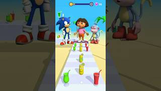 Sonic, Dora & Boots Get Trapped in a Crazy Challenge! 😱😂 | AI Animation #shorts