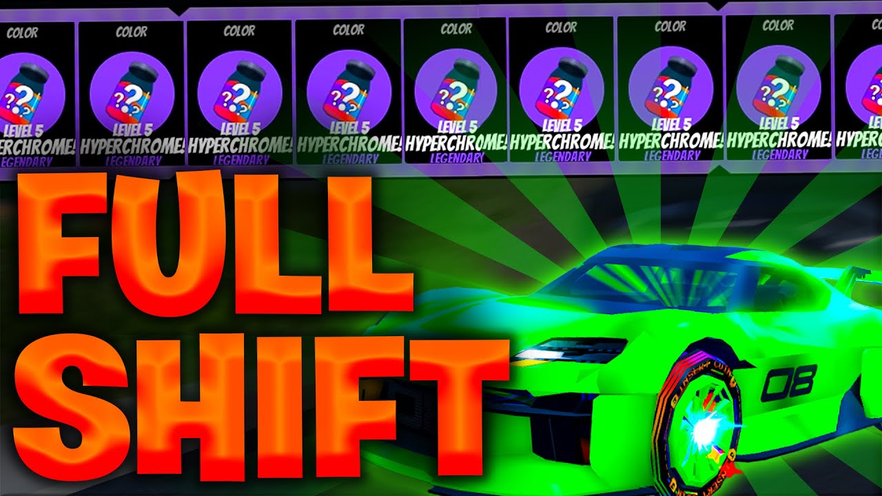 У меня есть полностью прокачанный оригинальный Hypershift... (Roblox Jailbreak)