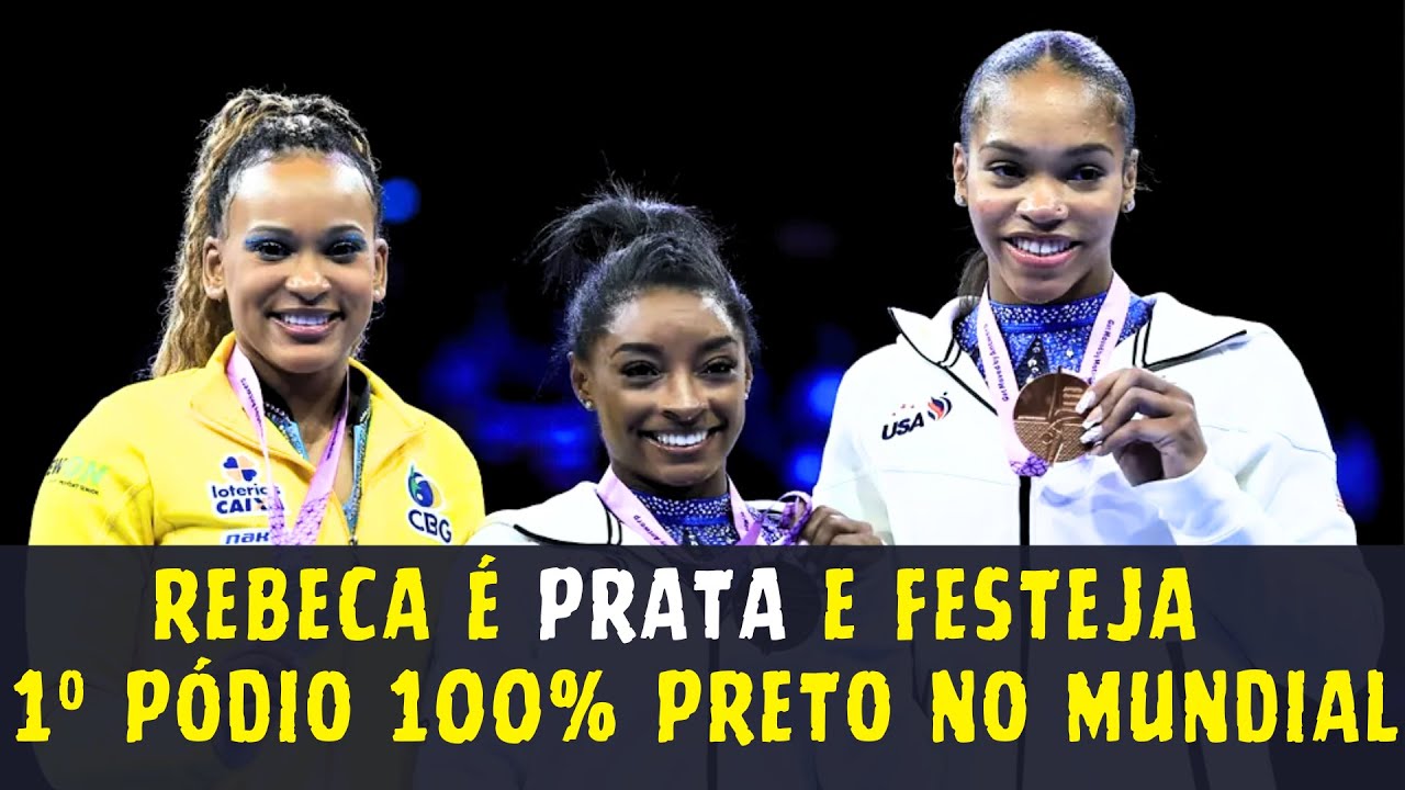 Rebeca Andrade é prata no individual geral do Mundial de ginástica; Simone  Biles conquista hexa