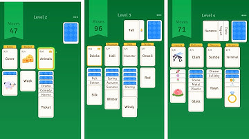 Solitaire Associations Journey Levels 1-5 Gameplay 