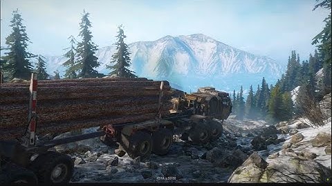 logging in the forest with overload long logs in Snowrunner [ Part 02]