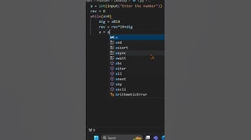 Reverse number using the Python Language #shortvideo #shorts #shortsfeed #viralvideo  #coding