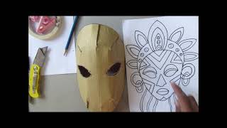 3D CARDBOARD MASK