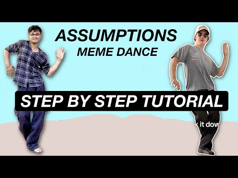 How to do Assumptions Meme Dance Tutorial (blue shirt Guy dance)