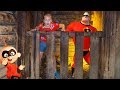 Assistants Hunts for Incredibles 2 in the Gold Mine with PJ Masks