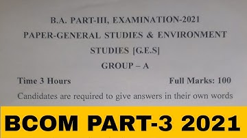 General studies & environment pervious year question paper purnea University