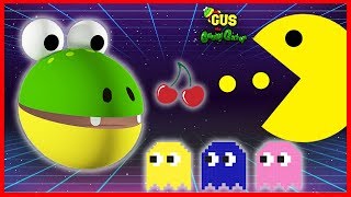 Let's Play Pac Man Vintage Game Giant Life Size Pac Man Gus the Gummy Gator