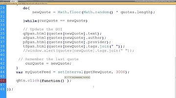 JSON 4: JS Timing Function for Quote Feed