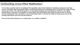 Celebrity Confounding and Effect modification: Question 1 Profile