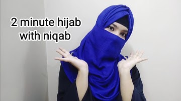 2 minute hijab with niqab | Instant hijab tutorial | Nourin hijab tricks