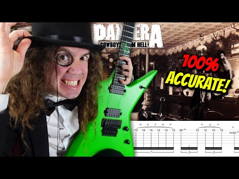 This Is How You REALLY Play The COWBOYS FROM HELL Solo (Pantera)