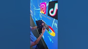 This screen has its own ideas. #ledscreen #ledwall #leddisplay #ledmodule #eagerled