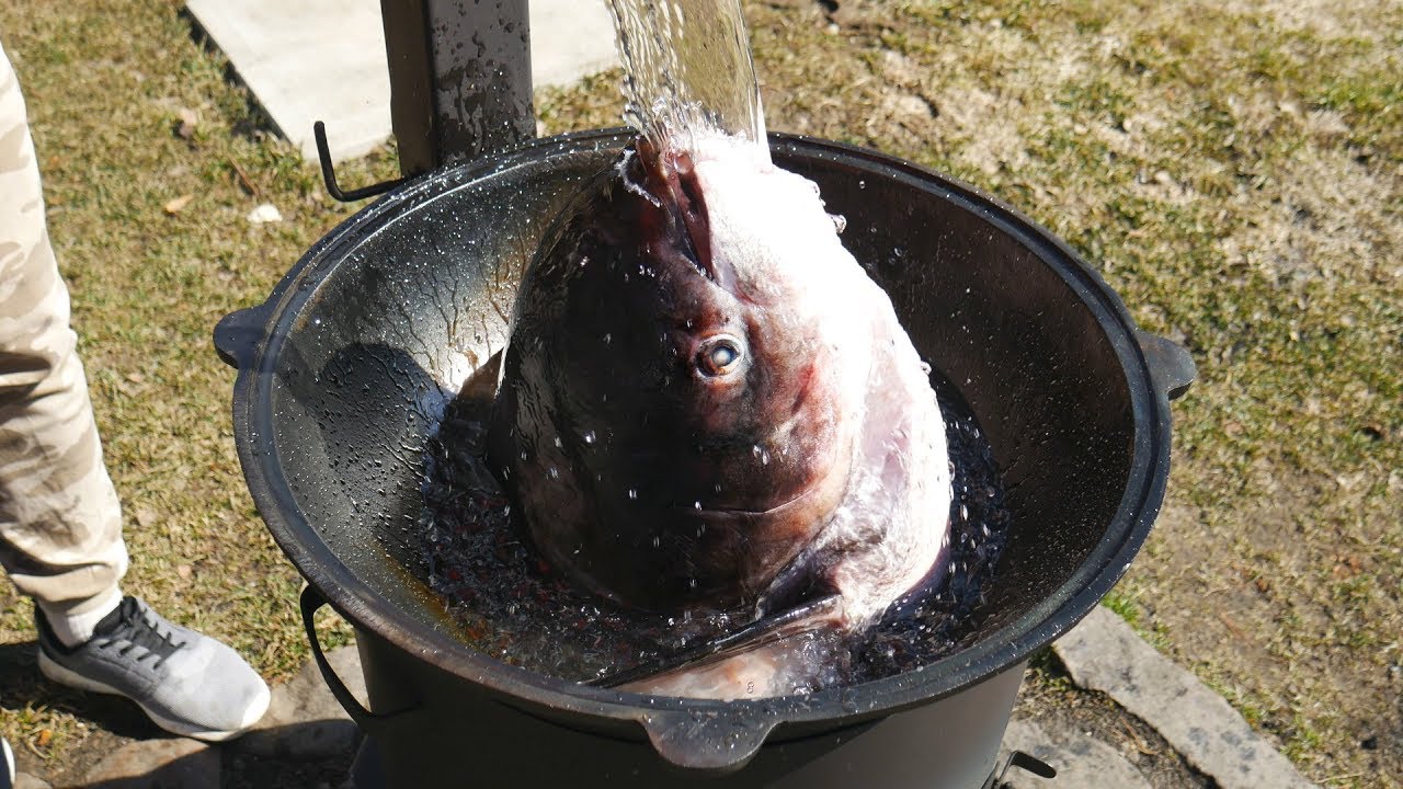 СУПЕР УХА В КАЗАНЕ НА КОСТРЕ