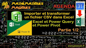 Importer et transformer un fichier CSV dans Excel (Power Query et Power Pivot) Partie 1/2