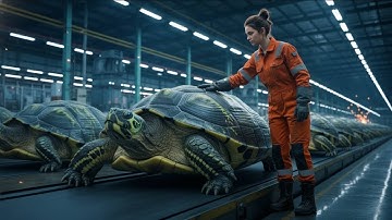 Inside the Turtle Leather Factory - How Giant Turtle Shells Become Luxury Bags! Full Process